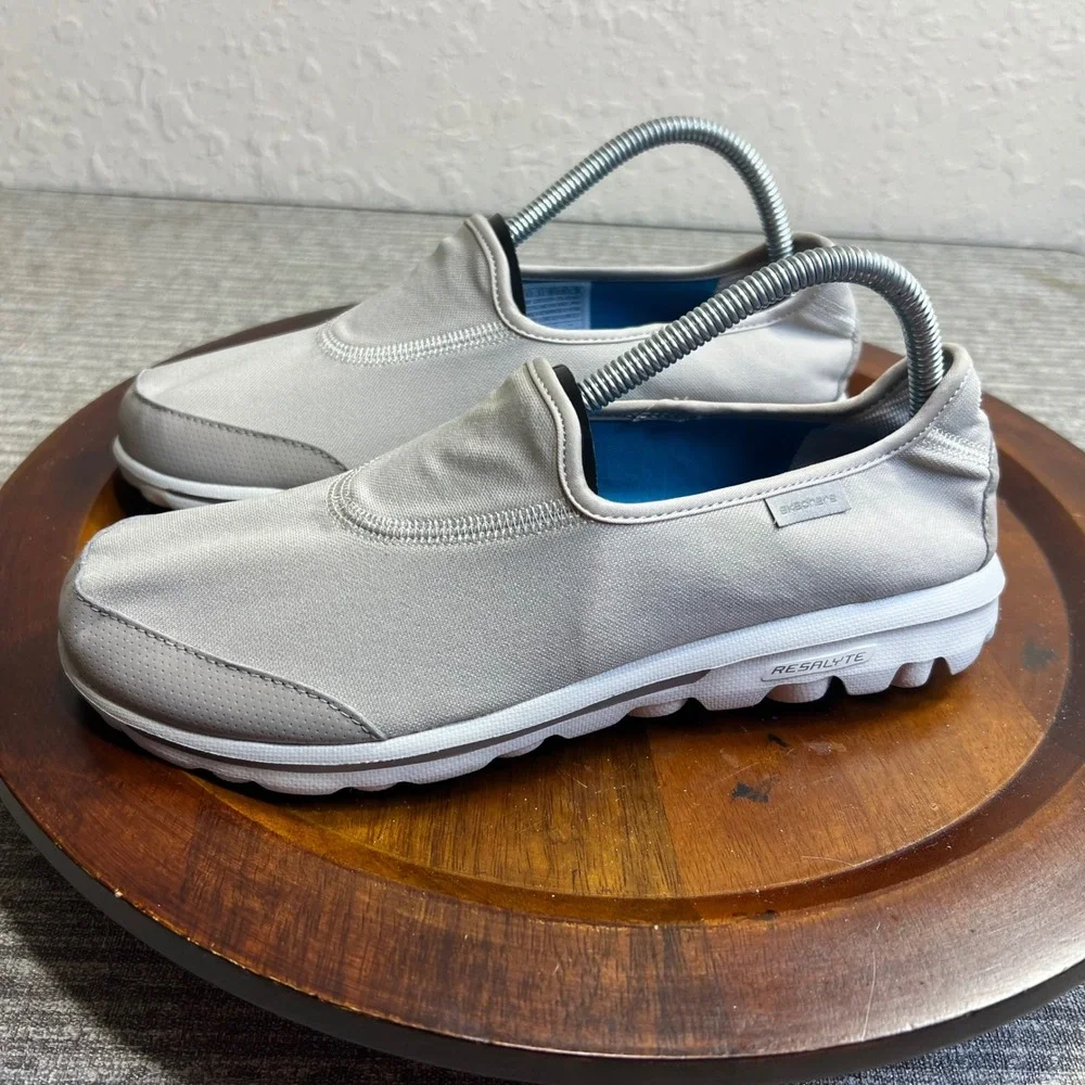 Skechers GOwalk Original Slip On Womens Walking Shoes Resalyte Gray Size 8.5